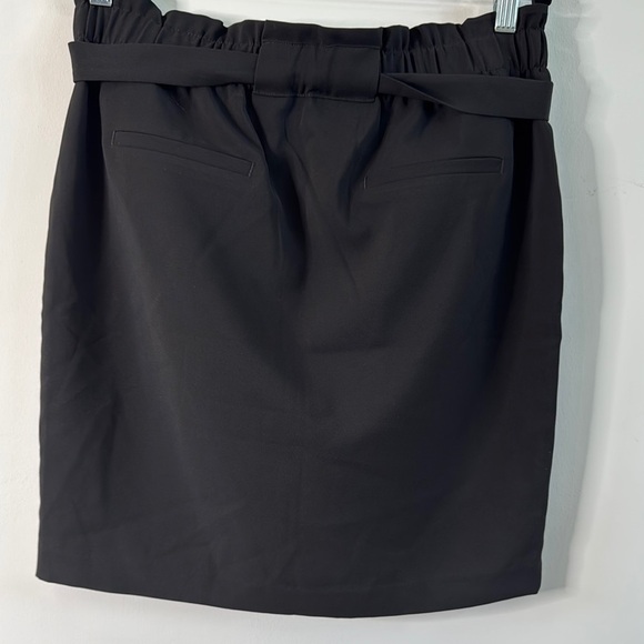 Reitmans Black Pencil Skirt with Tie Front - Picture 4 of 5